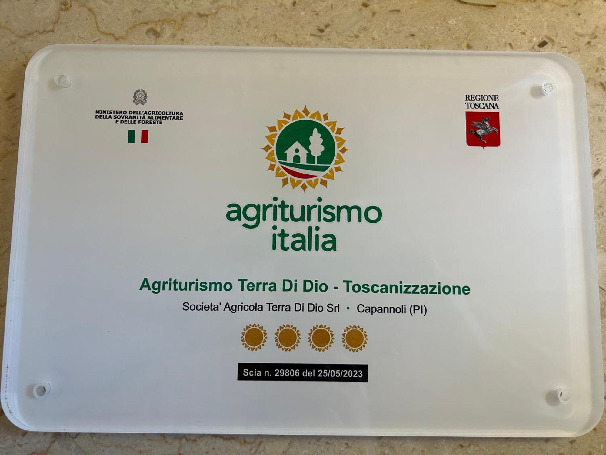 Вилла Agriturismo Terra Di Dio Toscanizzazione Капанноли Экстерьер фото